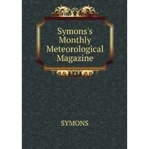  Symonss Monthly Meteorological Magazine SYMONS Books