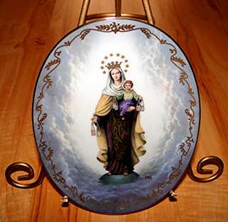   Lady OUR LADY OF MT CARMEL BRADFORD EXCHANGE Jesus Christ Plate  