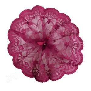  Hot Pink Lace Doilies