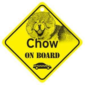 Chow On Board Dog Sign Gift: Home & Kitchen