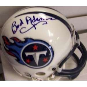  Bud Adams Autographed Mini Helmet