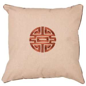   Cotton Cushion Cover / Pillow Sham   Chinese Symbol of Long Life: Home