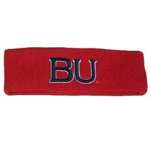  NCAA HEAD BAND SWEAT BU BOSTON BULLDOGS RED BLACK Sports 