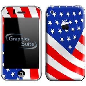  American Flag Skin for Apple iPhone 3G or 3G S: Cell 