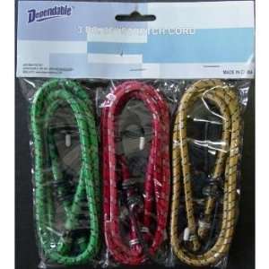  3 Pack   3 Bunjee Cords Case Pack 36 