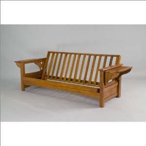  Chair Gold Bond Burlington Oak Futon Frame: Furniture 