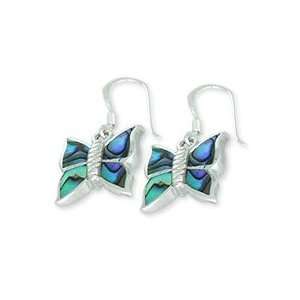    Sterling Silver Abalone Butterfly Earrings: Everything Else