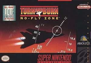 Turn and Burn No Fly Zone Super Nintendo, 1992  