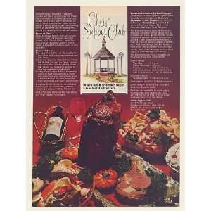  1981 Chris Supper Club Restaurant Northwood Ohio Print Ad 