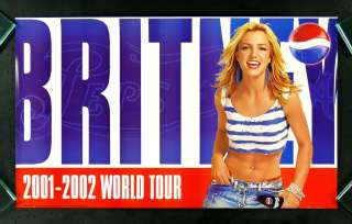 BRITNEY SPEARS PEPSI CONCERT TOUR * ORIG POSTER 2001  