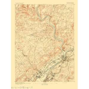 USGS TOPO MAP PITTSTON SHEET PENNSYLVANIA/PA 1893