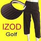 NEW $70 Ladies IZOD XFG Golf CAPRI PANTS & VISOR Hat 10