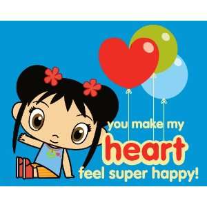  Ni Hao Kai Lan, Heart Feel Super Happy, Balloons , 8 x 10 