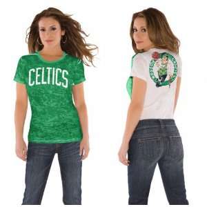  Boston Celtics Womens Superfan Burnout Tee from Touch by 