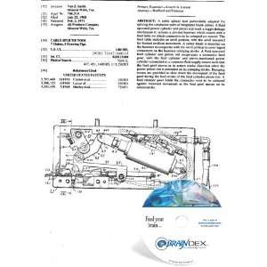  NEW Patent CD for CABLE SPLICER TOOL 