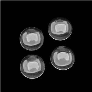  Clear Glass Cabochon Round Bead Crystal Magnify (12mm) 1/2 