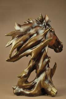 Large Resin Horse Head Bust Statue Figure 11High  