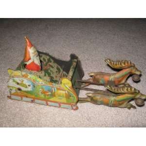  1921 Antique Strauss Santee Claus Mechanical Toy 