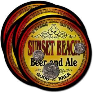  Sunset Beach, HI Beer & Ale Coasters   4pk Everything 