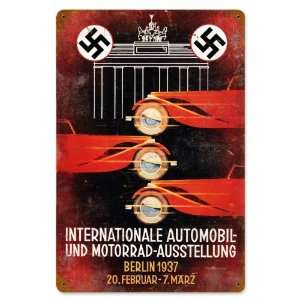  International Auto Show Vintaged Metal Sign