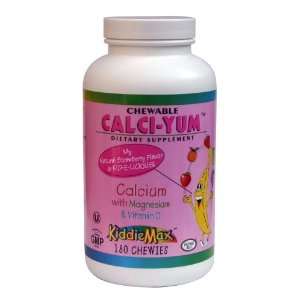 Maxi Health Chewable Calcium (Calci Yum) Natural Strawberry Flavor 