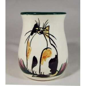  Calico Cat Mug by Moonfire Pottery: Kitchen & Dining