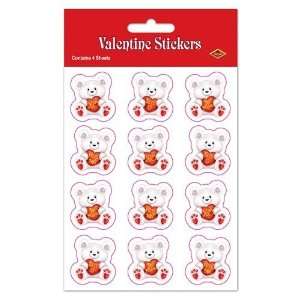  Beistle 74004 Valentine Bear Stickers