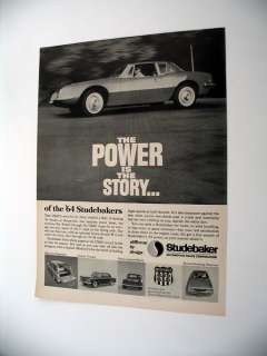 1964 Studebaker Wagonaire Cruiser Hawk Daytona print Ad  