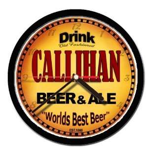  CALLIHAN beer and ale cerveza wall clock: Everything Else