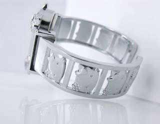   the watch strap adjustable enchase cute cat on strp some zircon on the