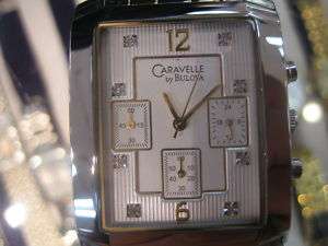 CARAVELLE BY BULOVA MENS WATCH CHRONO QUARTZ STAINLESS S TWO TONE 