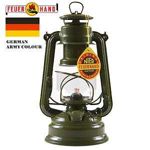 FEUERHAND Nier German Army colour Bundeswehr BW olive storm lantern 