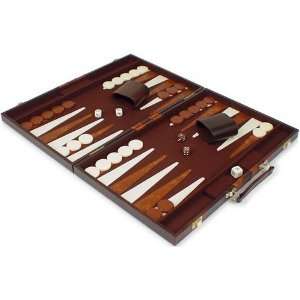  TCS Value Brown Vinyl Backgammon Set   Large Toys & Games