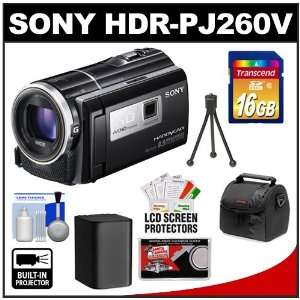  PJ260V 16GB 1080p HD Video Camera Camcorder with Built in Projector 
