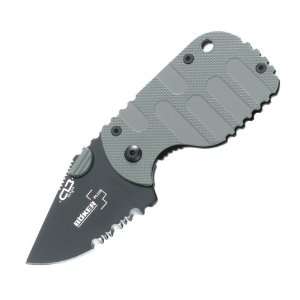  SUBCOM, Gray G 10 Handle, Black Blade, ComboEdge: Sports 