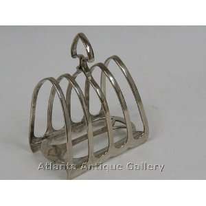Arts & Crafts Style Silver Plated Toast Rack:  Kitchen 