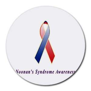  Noonans Syndrome Awareness Ribbon Round Mouse Pad: Office 