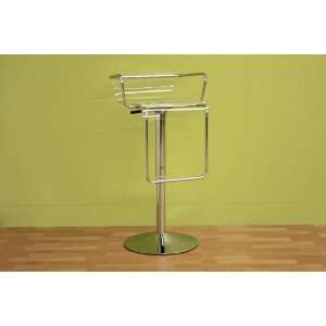  Wholesale Interiors Dessa Clear Adjustable Bar Stool: Home 