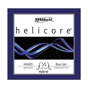   Helicore Hybrid 3/4 Size Double Bass String Light Set: Everything Else