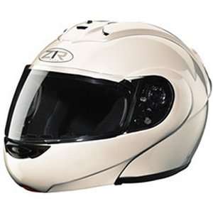 Z1R Eclipse Solid Adult Street Bike Racing Motorcycle Helmet   Pearl 