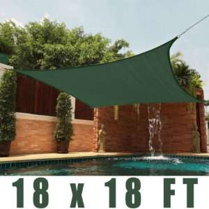   Duty Sun Shade Sail Patio Cover Green Canopy: Patio, Lawn & Garden
