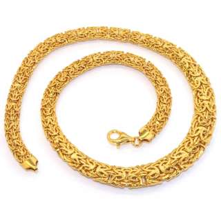  graduated byzantine necklace 14k clad silver technibond jewelry 