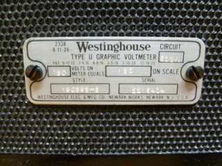 VINTAGE WestinghouseType U Graphic Voltmeter C45  