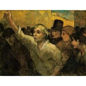   , painting name: The Uprising, By Daumier Honoré  Home & Kitchen