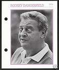 RODNEY DANGERFIELD Movie Star Picture Biography CARD