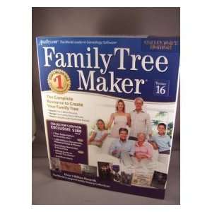  FAMILY TREE MAKER VERSION 16 COLLECTORS EDITION (WIN 98,ME 