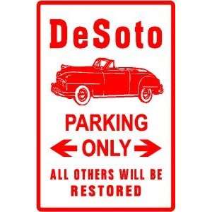  DESOTO PARKING sign street car classic
