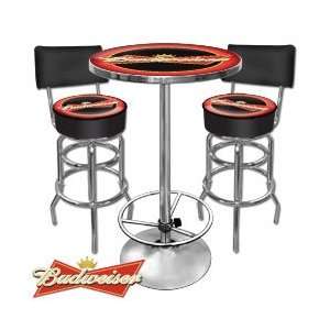   Combo 2 Bar Stools and Table Full Color Printed Logo: Home & Kitchen