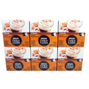 Dolce Gusto Caramel Latte Macchiato (Case of 6 packages; 96 Capsules 