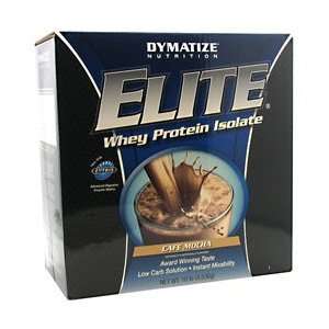  Dymatize Elite Whey Protein Isolate   Cafe Mocha   10 lb 